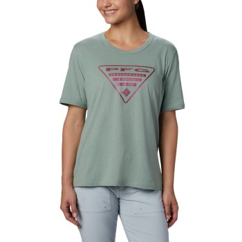Columbia Ženske Majice - PFG Triangle Roze | BCEJ-47210